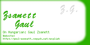 zsanett gaul business card